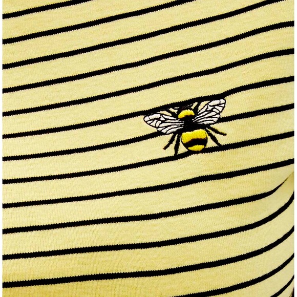 Bumblebee Pinstriped Tee - Picture 2 of 5